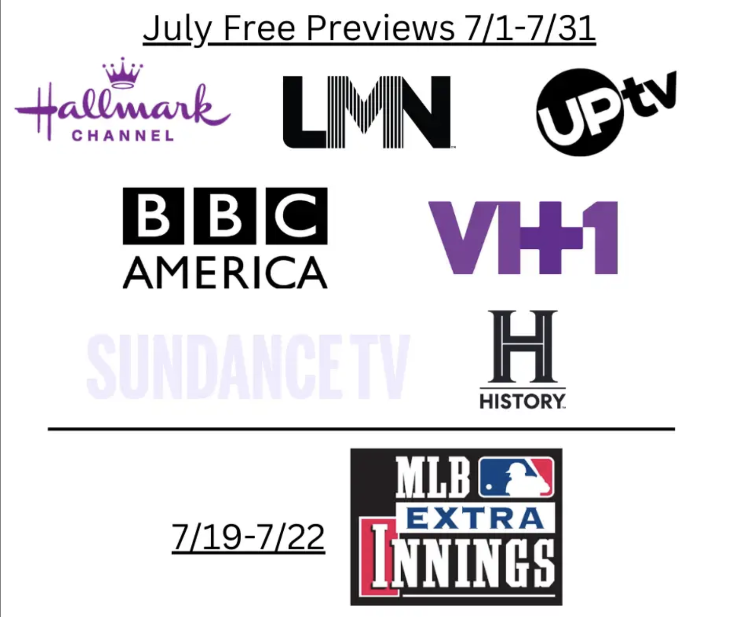 DISH July Free Previews